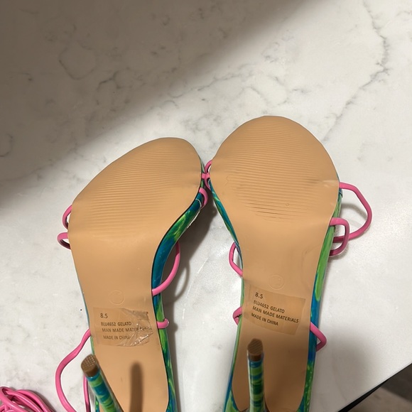 NWOT{Lemonade}Sz 8.5 Gelato Lace Up Stilettos - Picture 4 of 6